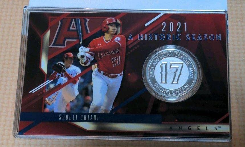 2021 大谷翔平 A HISTORIC SEASON シルバーコインカード - 家具